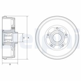 Тормозной барабан Delphi bfr611