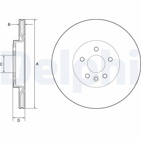 Тормозной диск Delphi bg4786c
