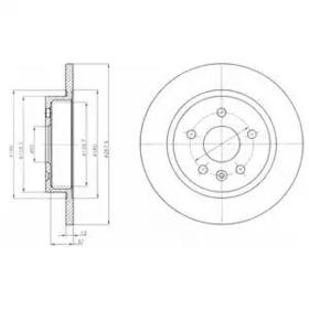Тормозной диск Delphi BG4199C