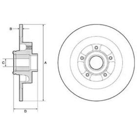 Гальмівний диск Delphi BG9134RSC