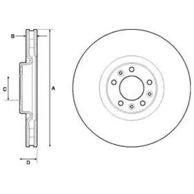Тормозной диск Delphi BG9151C