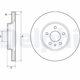 Тормозной диск Delphi BG4799C