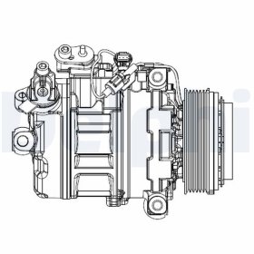 Компрессор кондиционера Delphi cs20547