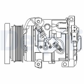 Компрессор кондиционера Delphi cs20508