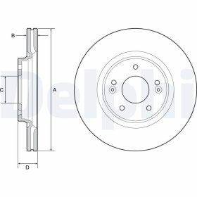 Тормозной диск Delphi bg4931c