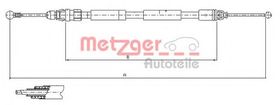 Трос ручного гальма Metzger 11.6807