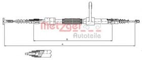 Трос ручного гальма Metzger 251.34