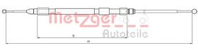 Трос ручного гальма Metzger 10.4232