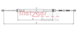 Трос ручного тормоза Metzger 10.6541