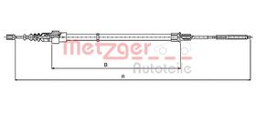 Трос ручного гальма Metzger 10.7137