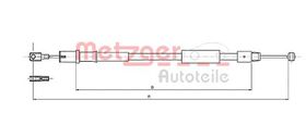 Трос ручного гальма Metzger 10.9836