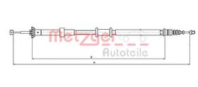 Трос ручного тормоза Metzger 12.0727