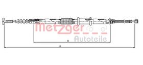 Трос ручного гальма Metzger 461.11