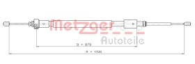 Трос ручного гальма Metzger 104525