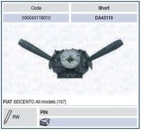 Подрулевой переключатель Magneti Marelli 000043119010