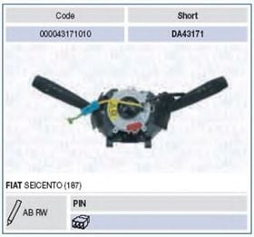 Подрулевой переключатель Magneti Marelli 000043171010