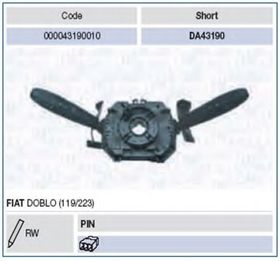 Підкермовий перемикач Magneti Marelli 000043190010