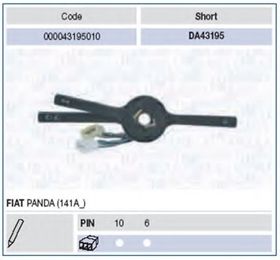 Подрулевой переключатель Magneti Marelli 000043195010