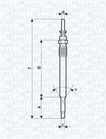 Свічка розжарювання Magneti Marelli 062900009304
