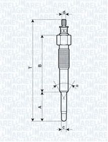 Свеча накала Magneti Marelli 062900041304