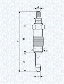 Свеча накала Magneti Marelli 062583003304