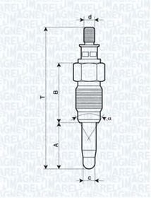 Свічка розжарювання Magneti Marelli 062900056304