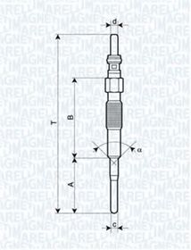 Свеча накала Magneti Marelli 062900079304