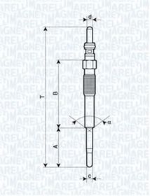 Свічка розжарювання Magneti Marelli 062900080304