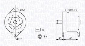 Генератор Magneti Marelli 063320070010