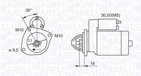 Стартер Magneti Marelli 063280029010