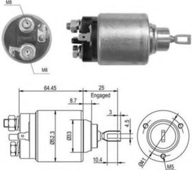 Тяговое реле стартера Magneti Marelli 940113050012
