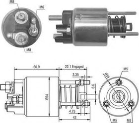 Тяговое реле стартера Magneti Marelli 940113050016
