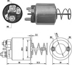 Тяговое реле стартера Magneti Marelli 940113050386