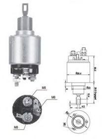 Тяговое реле стартера Magneti Marelli 940113050558