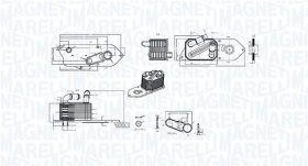 Масляный радиатор двигателя Magneti Marelli 350300006800