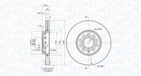 Тормозной диск Magneti Marelli 360406001301