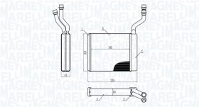 Радиатор печки Magneti Marelli 350218425000