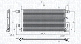 Радиатор кондиционера Magneti Marelli 350203100100