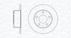 Тормозной диск Magneti Marelli 361302040161