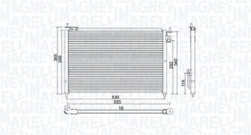 Радиатор кондиционера Magneti Marelli 350203971000