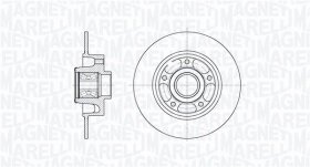Тормозной диск Magneti Marelli 361302040683