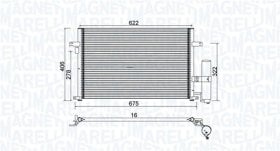 Радиатор кондиционера Magneti Marelli 350203912000