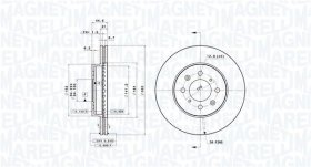 Тормозной диск Magneti Marelli 360406059801