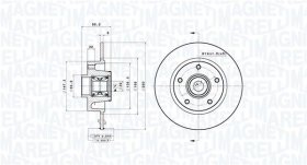 Гальмівний диск Magneti Marelli 360406212500