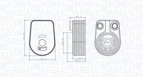 Оливний радіатор двигуна Magneti Marelli 350300002800