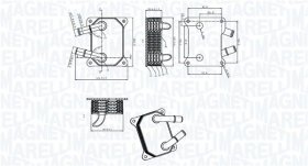Оливний радіатор двигуна Magneti Marelli 350300006200
