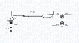 Датчик температури вихлопних газів Magneti Marelli 172000207010