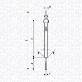 Свеча накала Magneti Marelli 062900127304