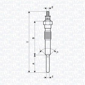 Свеча накала Magneti Marelli 062900125304