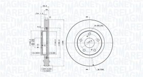 Тормозной диск Magneti Marelli 360406078801